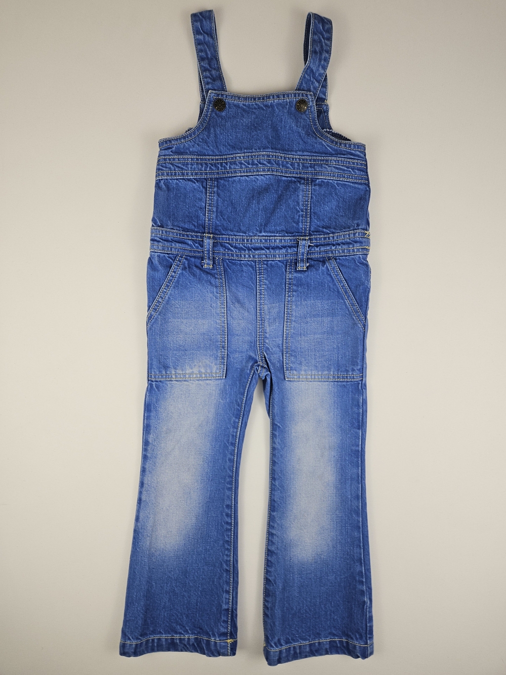 5/$25 Joe Fresh Toddler Denim Overalls Size 3 Years Wide Leg